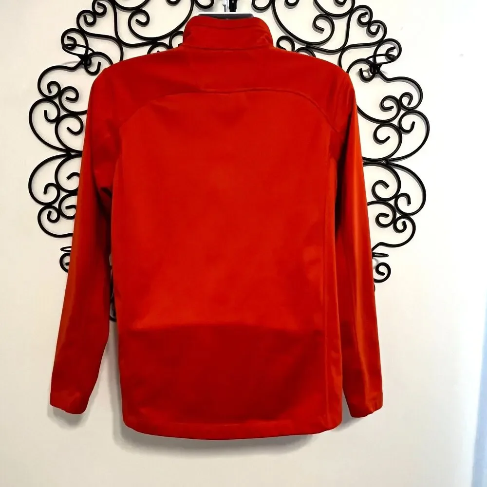 The North Face Men's Orange Quarter Zip Pullover Fleece Jacket – Size M